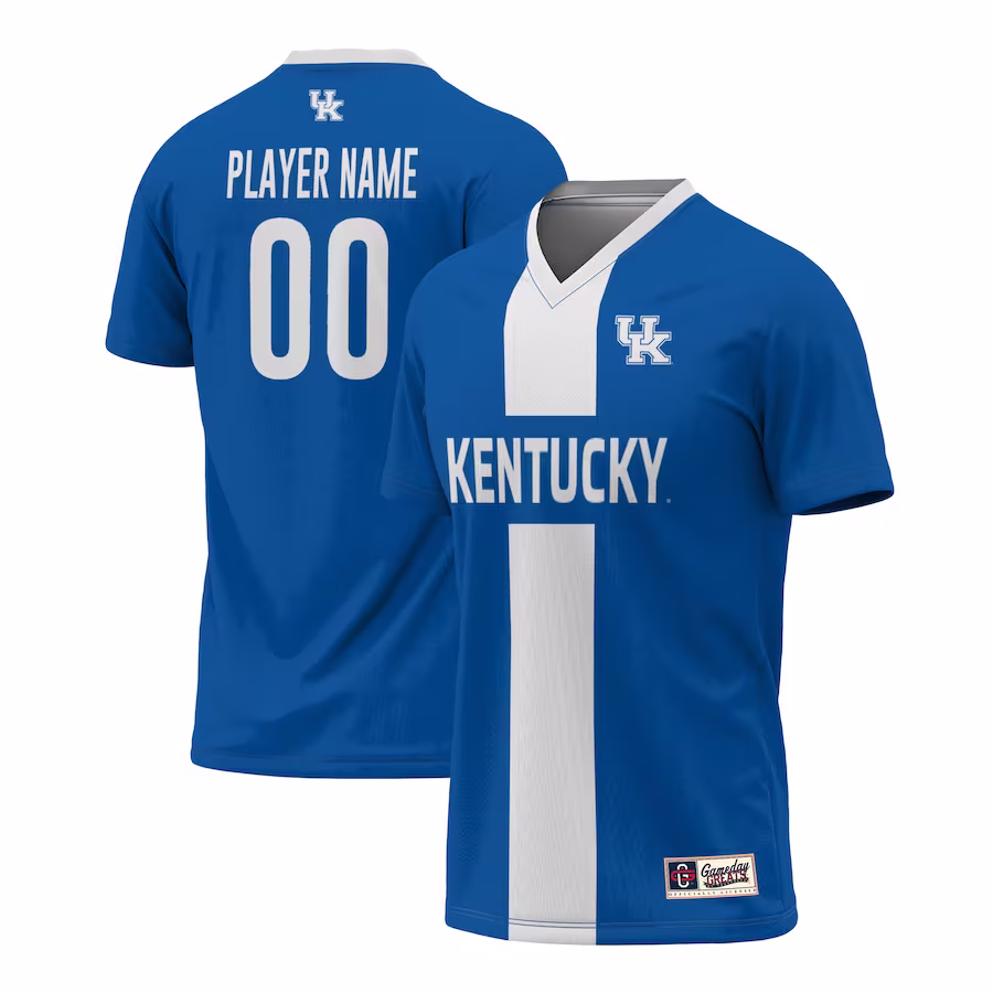 Kentucky Wildcats GameDay Greats Youth Pick-A-Player NIL Men's Soccer Jersey - Royal - Puhuasuan