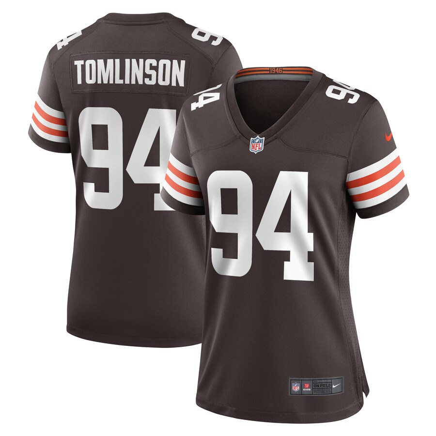 Women's Cleveland Browns Dalvin Tomlinson Nike Brown Game Player Jersey - Puhuasuan