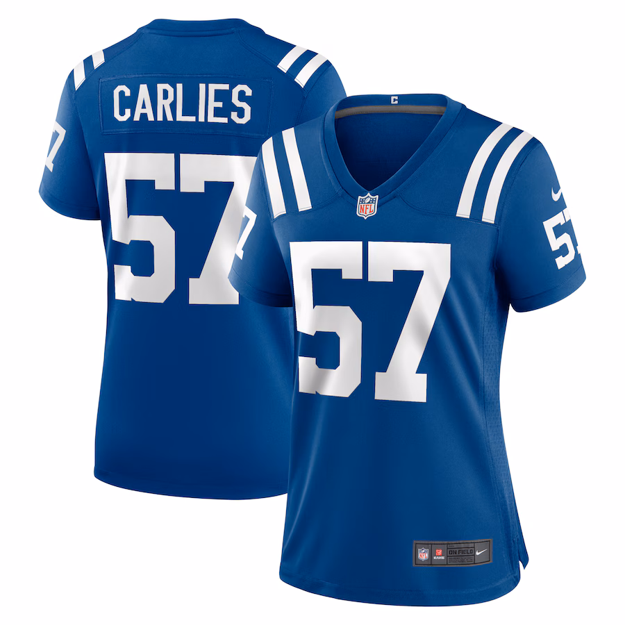 Women's Indianapolis Colts Jaylon Carlies Nike  Royal Game Jersey - Puhuasuan