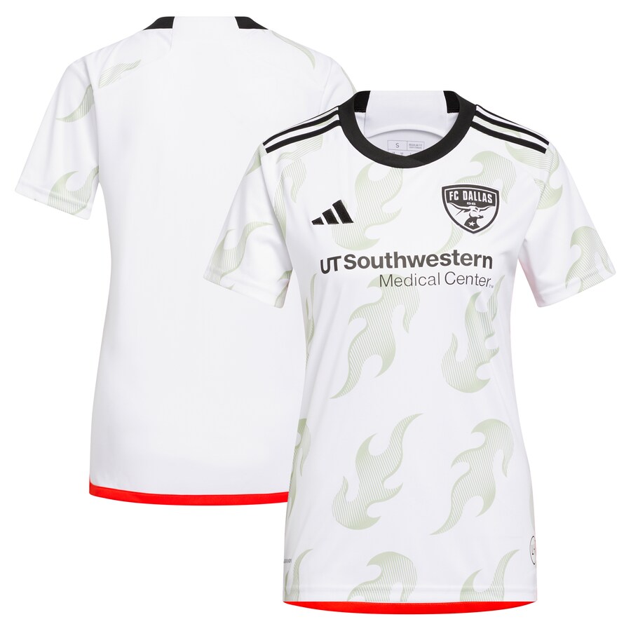 Women's FC Dallas adidas White 2023 Burn Baby Burn Replica Jersey - Puhuasuan