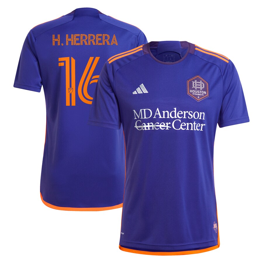 Men's Houston Dynamo FC Héctor Herrera adidas Purple 2024 Still Holdin' Replica Player Jersey - Puhuasuan