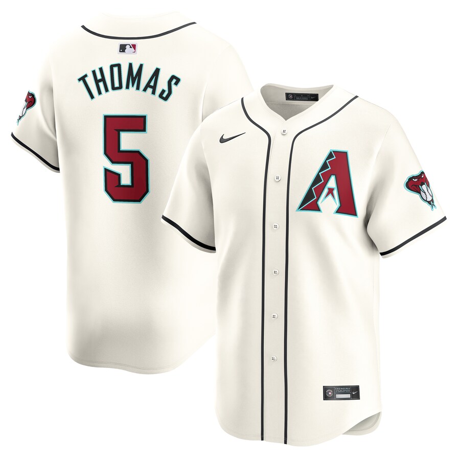 Men's Arizona Diamondbacks Alek Thomas Nike White Home Limited Player Jersey - Puhuasuan