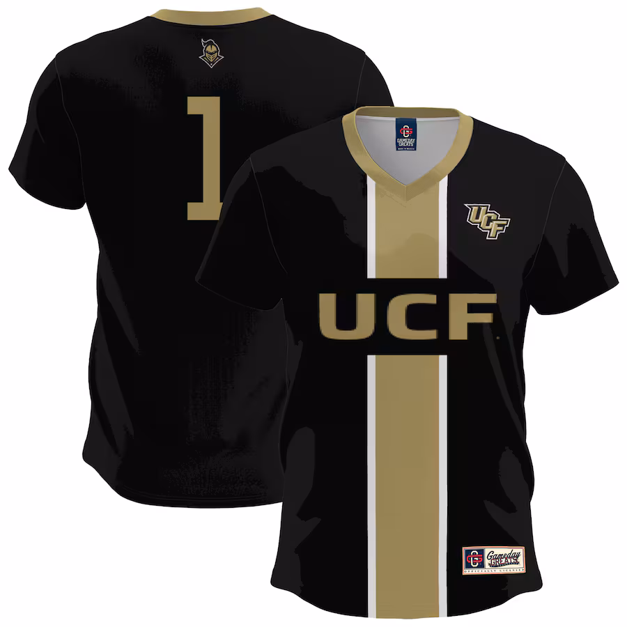 Youth GameDay Greats  Black UCF Knights Lightweight Soccer Fashion Jersey - Puhuasuan