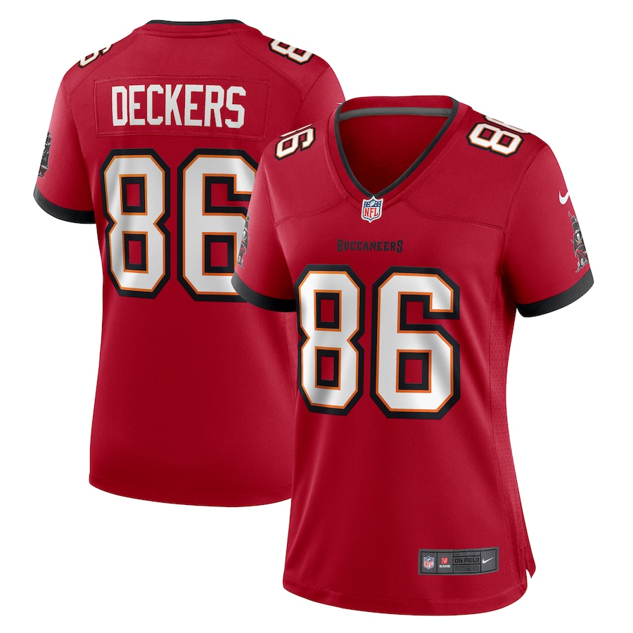 Women's Tampa Bay Buccaneers Evan Deckers Nike Red Game Jersey - Puhuasuan
