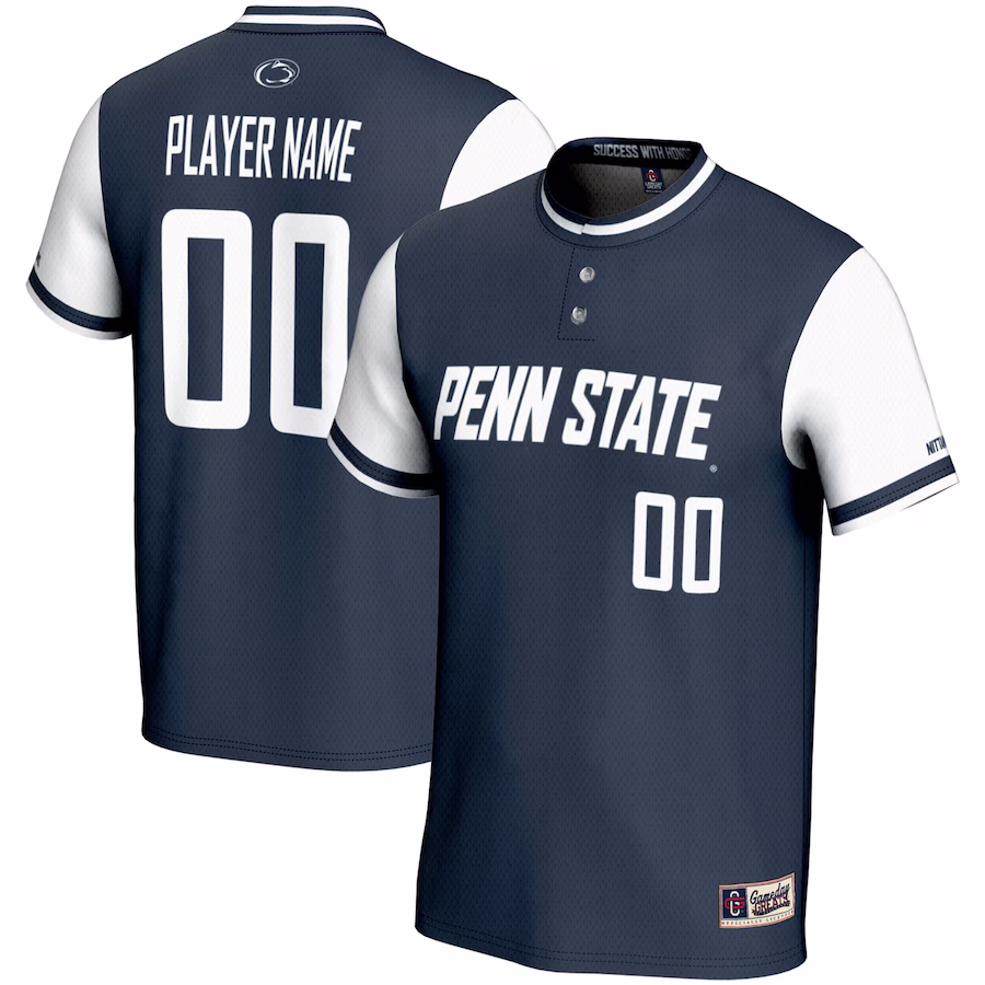 Penn State Nittany Lions GameDay Greats Unisex NIL Pick-A-Player Women's Softball Lightweight Jersey - Navy - Puhuasuan
