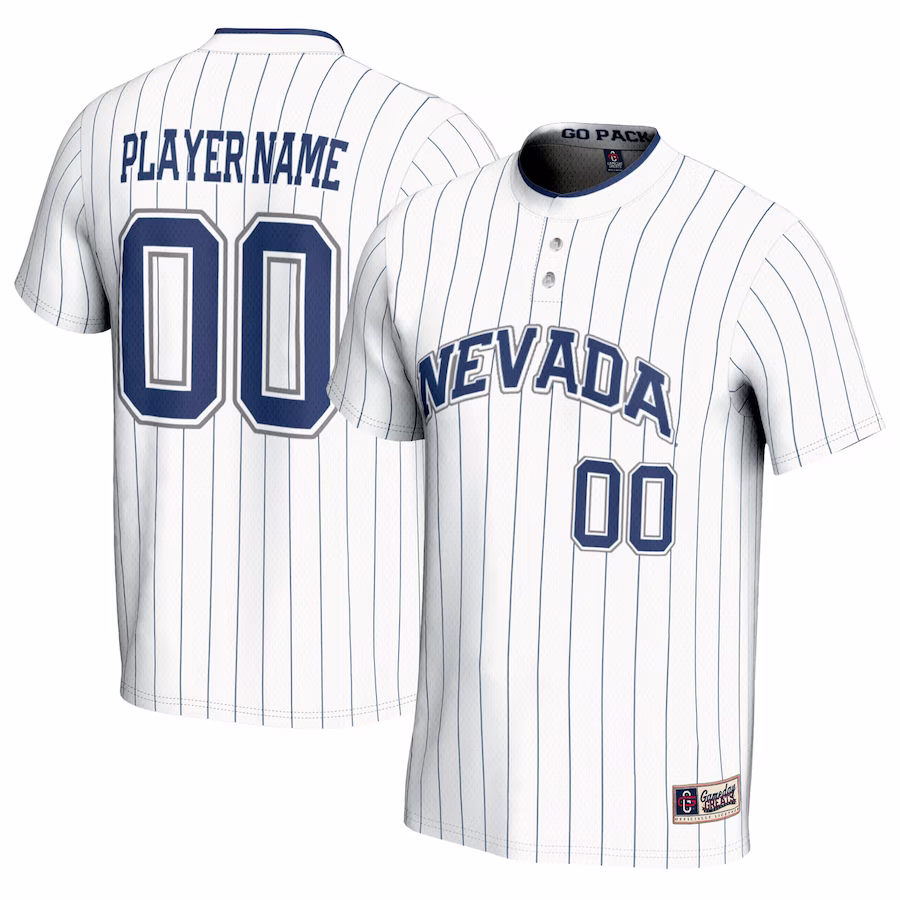 Nevada Wolf Pack GameDay Greats Unisex NIL Pick-A-Player Lightweight Softball Jersey - White - Puhuasuan