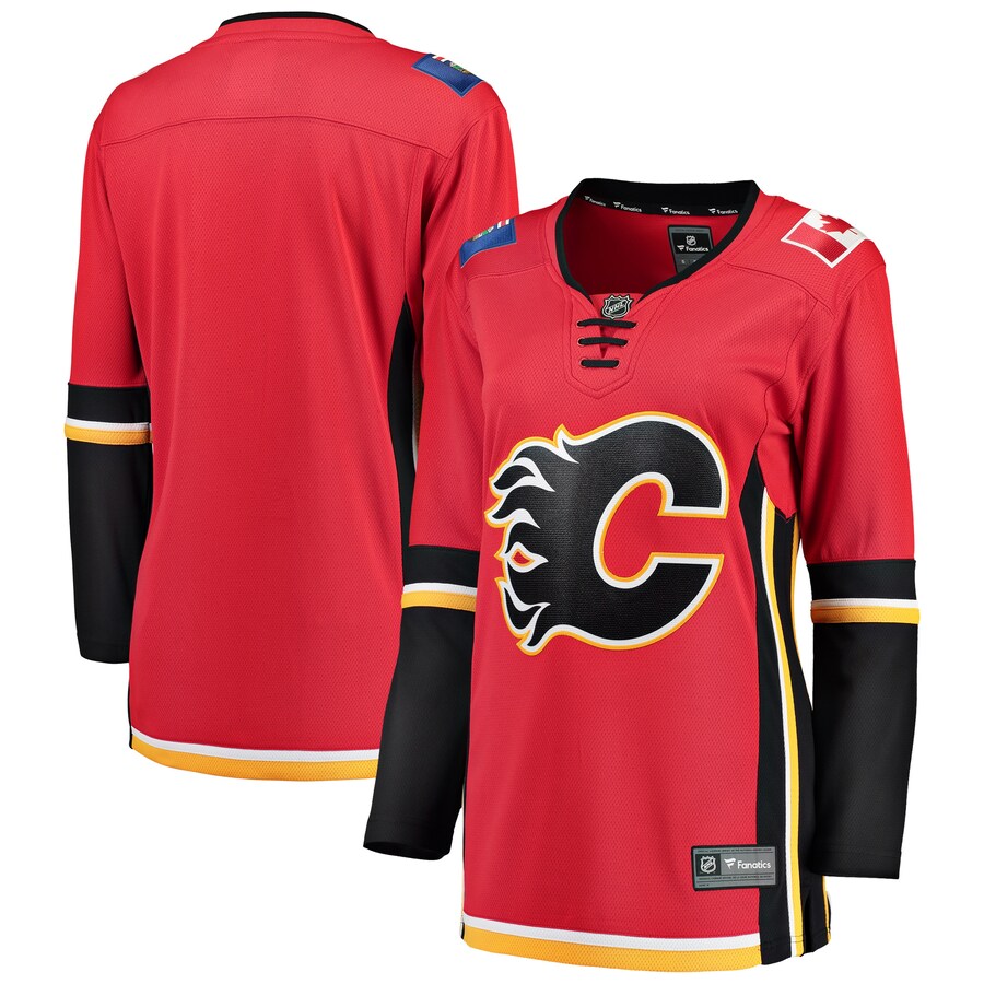 Women's Calgary Flames Fanatics Branded Red/Black Premier Breakaway Alternate Jersey - Puhuasuan