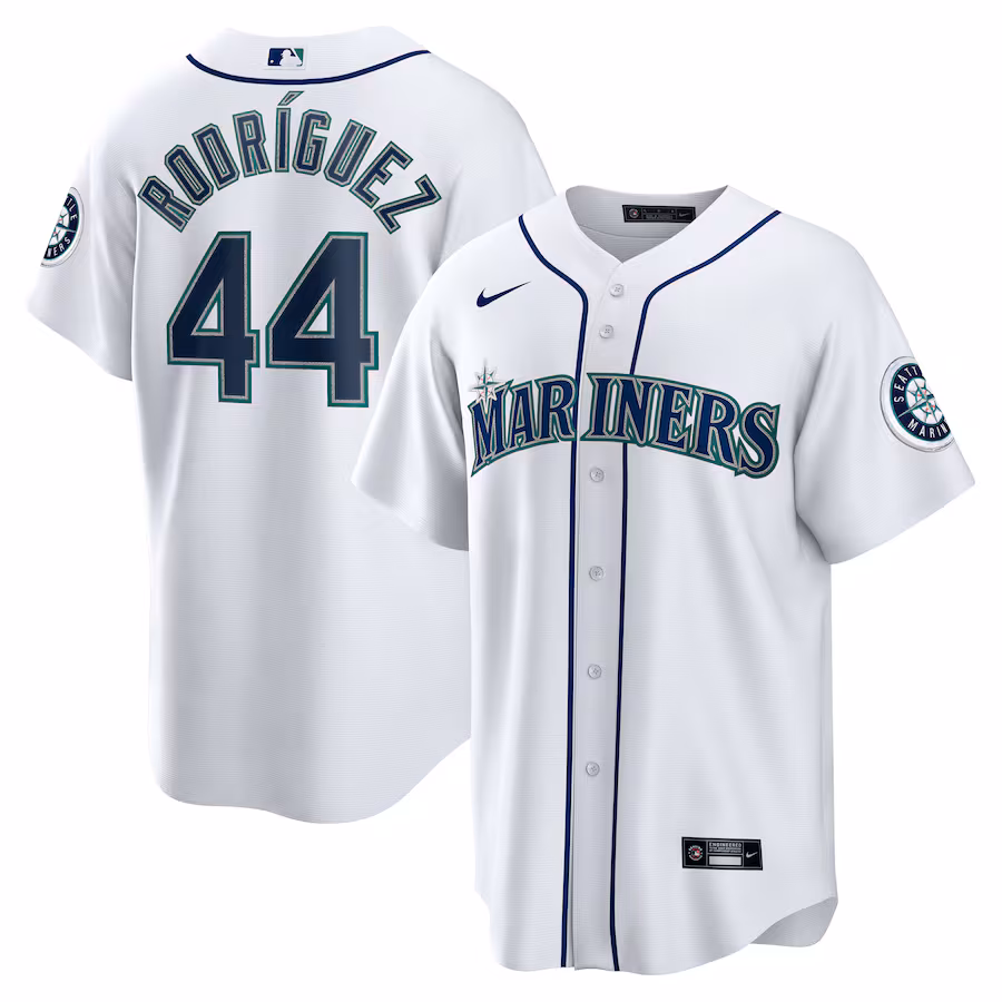 Men's Seattle Mariners Julio Rodríguez Nike White Home Replica Jersey - Puhuasuan