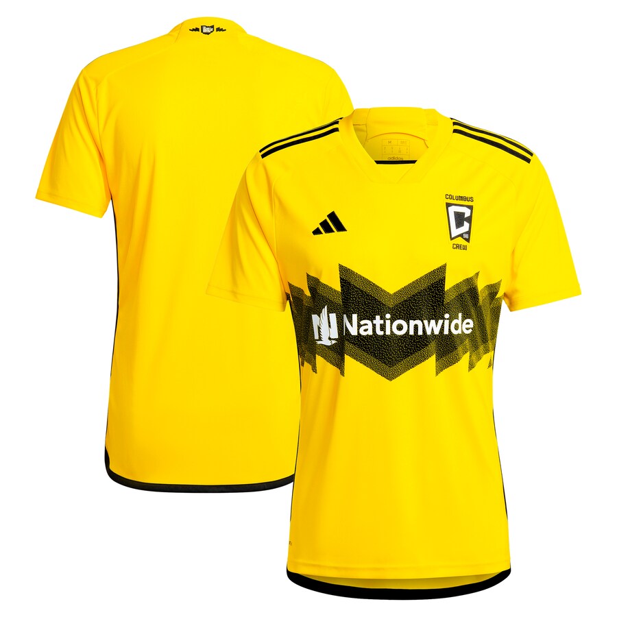 Men's Columbus Crew  adidas Yellow 2024 The Home Kit Replica Jersey - Puhuasuan