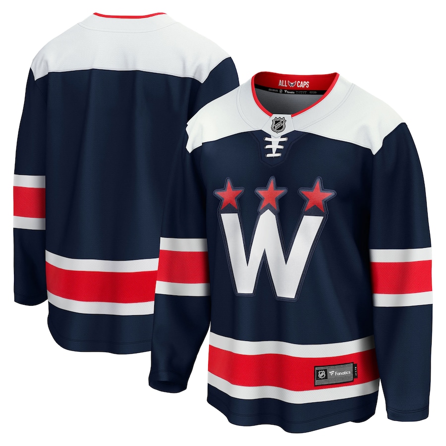 Men's Washington Capitals Fanatics Navy Alternate Premier Breakaway Jersey - Puhuasuan