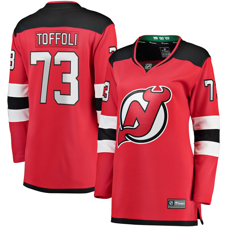 Women's New Jersey Devils Tyler Toffoli Fanatics Branded Red Home Breakaway Player Jersey - Puhuasuan