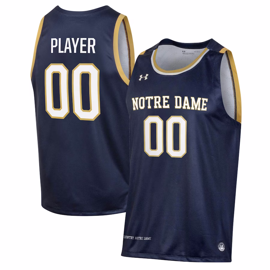 Notre Dame Fighting Irish Under Armour Pick-A-Player NIL Men's Basketball Jersey - Navy - Puhuasuan