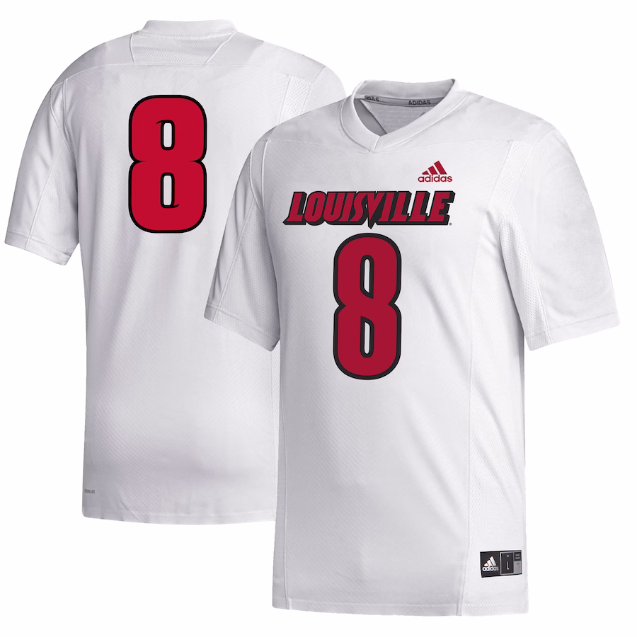 #8 Louisville Cardinals adidas Alumni Replica Jersey - White - Puhuasuan