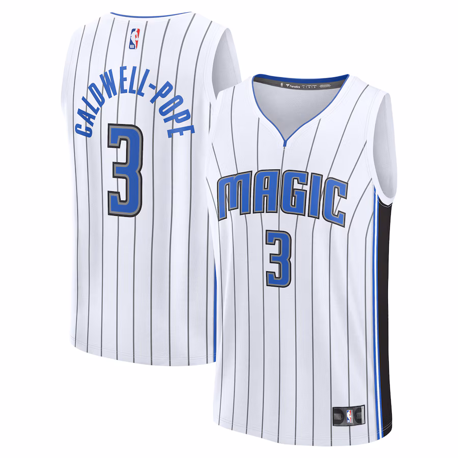 Youth Orlando Magic Kentavious Caldwell-Pope Fanatics White Fast Break Replica Player Jersey - Association Edition - Puhuasuan