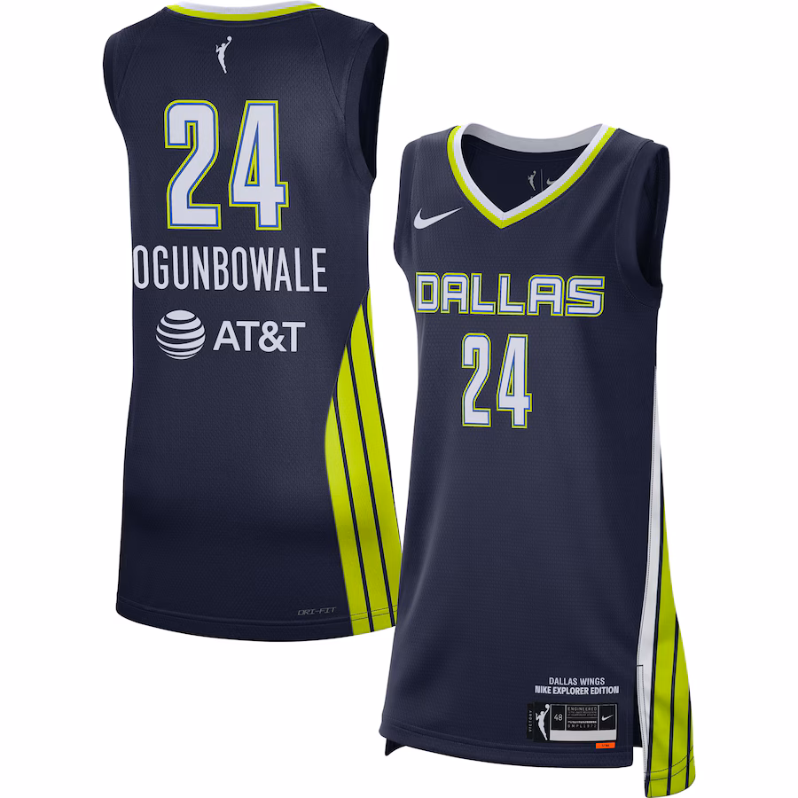Women's Dallas Wings Arike Ogunbowale Nike Navy 2021 Explorer Edition Victory Player Jersey - Puhuasuan