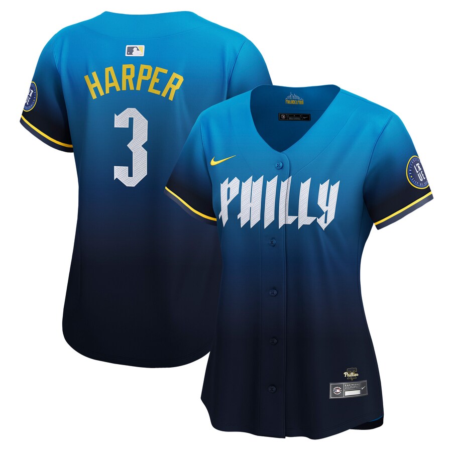 Women's Philadelphia Phillies Bryce Harper Nike Blue City Connect Limited Jersey - Puhuasuan