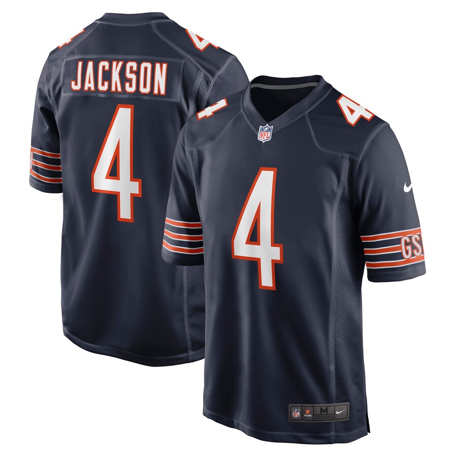 Men's Chicago Bears Eddie Jackson Nike Navy Game Player Jersey - Puhuasuan