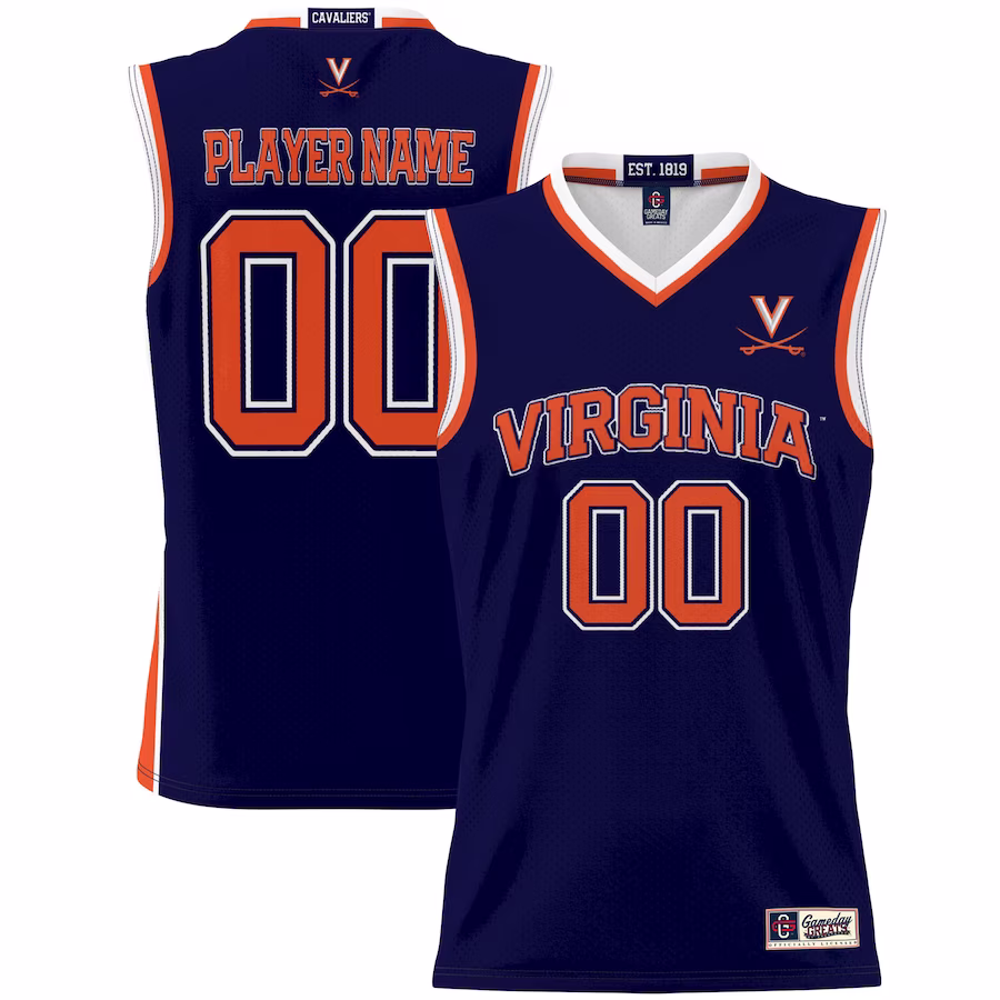 Virginia Cavaliers GameDay Greats Youth NIL Pick-A-Player Lightweight Women's Basketball Jersey - Navy - Puhuasuan