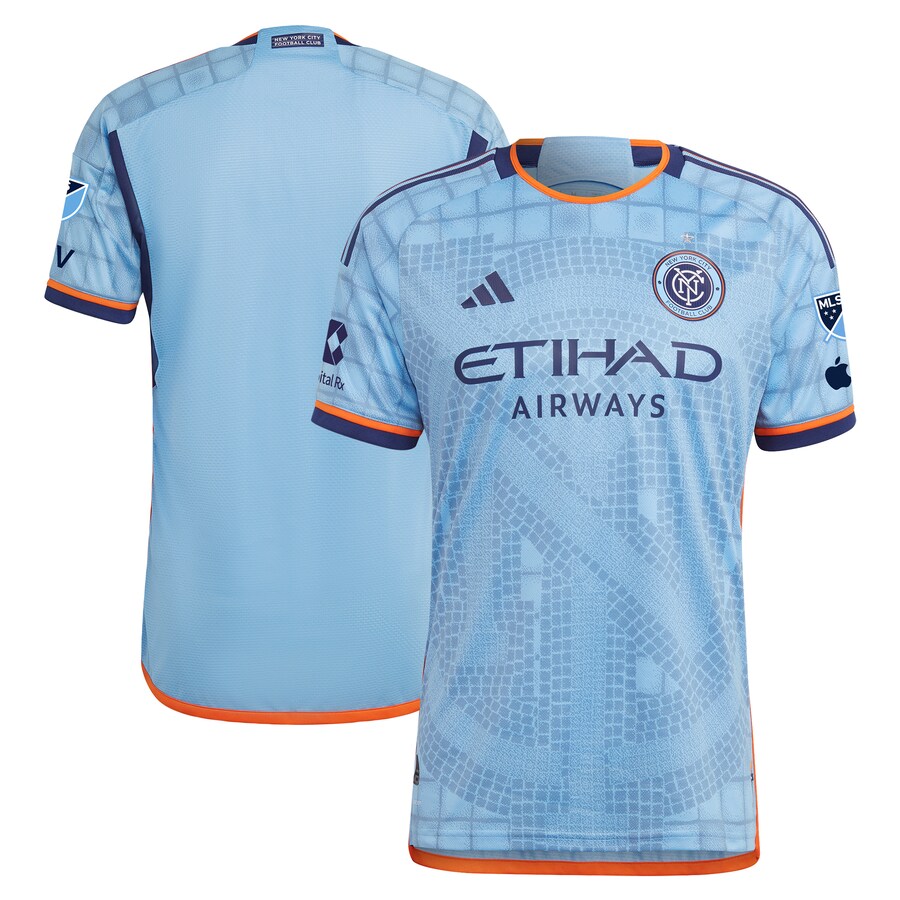 Men's New York City FC  adidas Sky Blue 2024 The Interboro Kit Authentic Patch Jersey - Puhuasuan