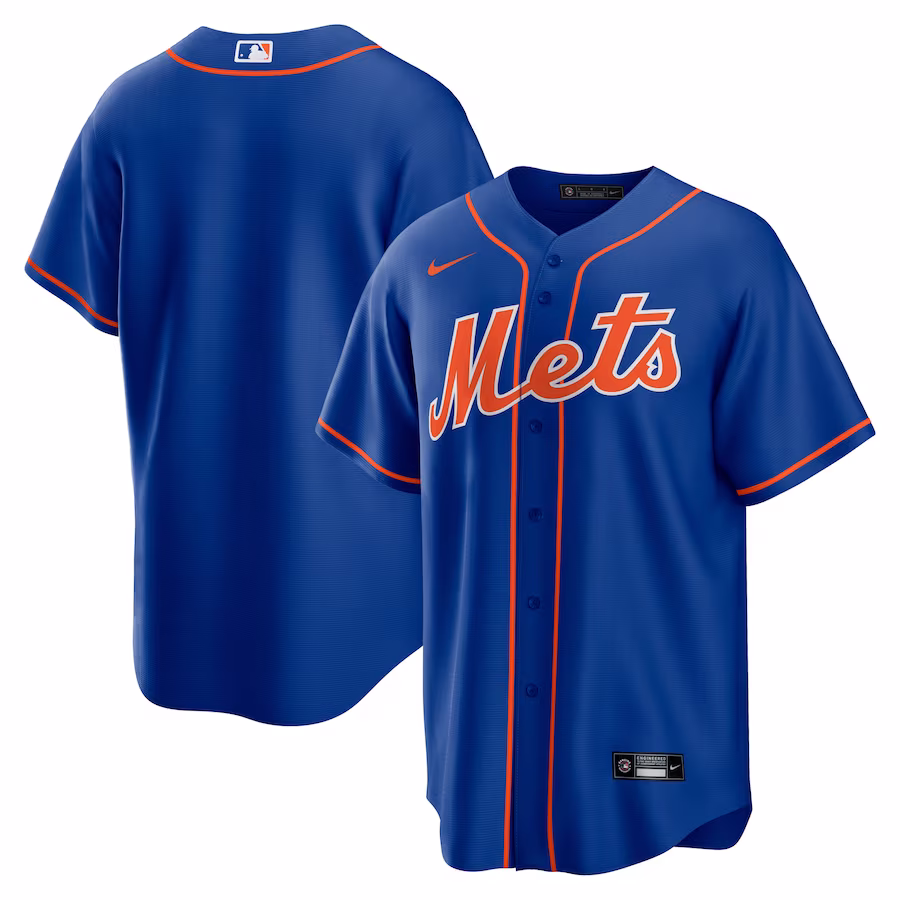 Men's New York Mets Nike Royal Alternate Replica Team Jersey - Puhuasuan