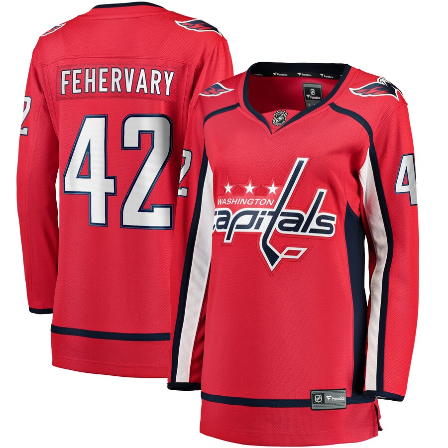 Women's Washington Capitals Martin Fehervary Fanatics Branded Red Home Breakaway Player Jersey - Puhuasuan