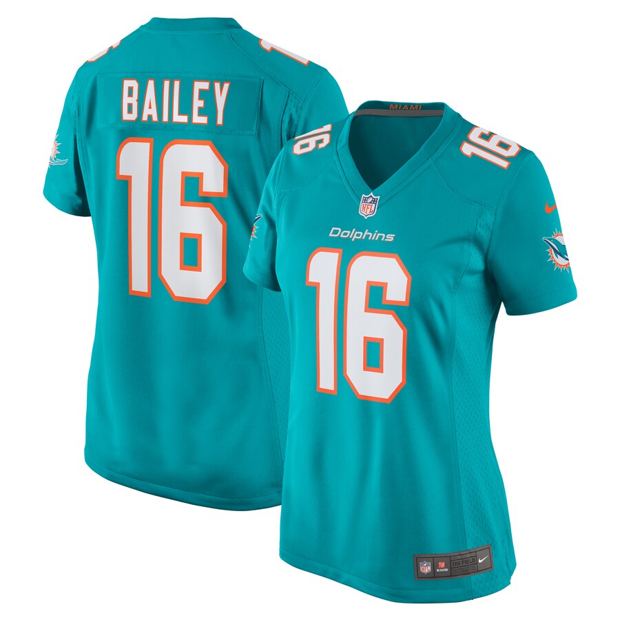 Women's Miami Dolphins Jake Bailey Nike Aqua Game Player Jersey - Puhuasuan