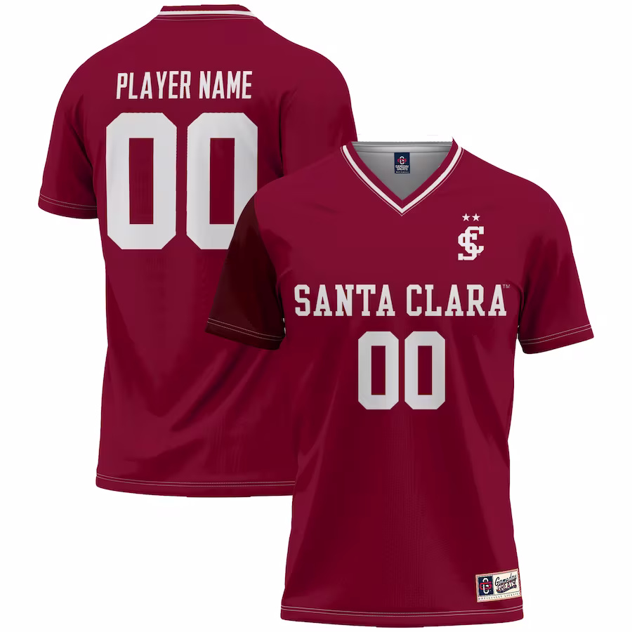 Santa Clara Broncos GameDay Greats Youth Lightweight NIL Pick-A-Player Women's Soccer Jersey - Maroon - Puhuasuan