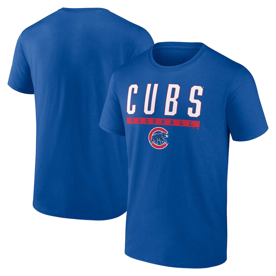 Men's Chicago Cubs Fanatics Royal Power Hit T-Shirt - Puhuasuan