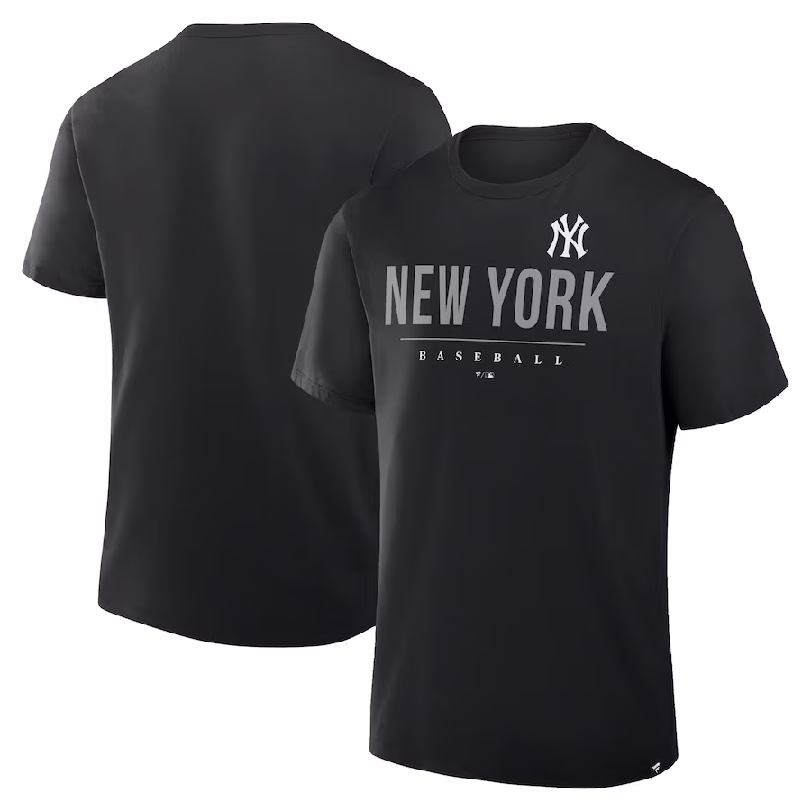 Men's New York Yankees Fanatics Black Color Pop Legacy Clubhouse T-Shirt - Puhuasuan