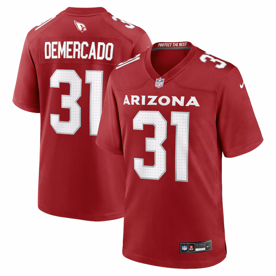Men's Arizona Cardinals Emari Demercado Nike Cardinal Team Game Jersey - Puhuasuan
