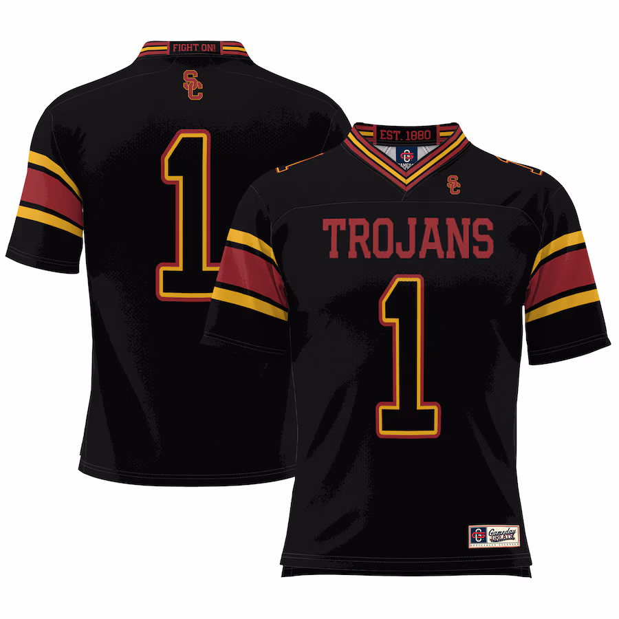 #1 USC Trojans GameDay Greats Football Jersey - Cardinal - Puhuasuan