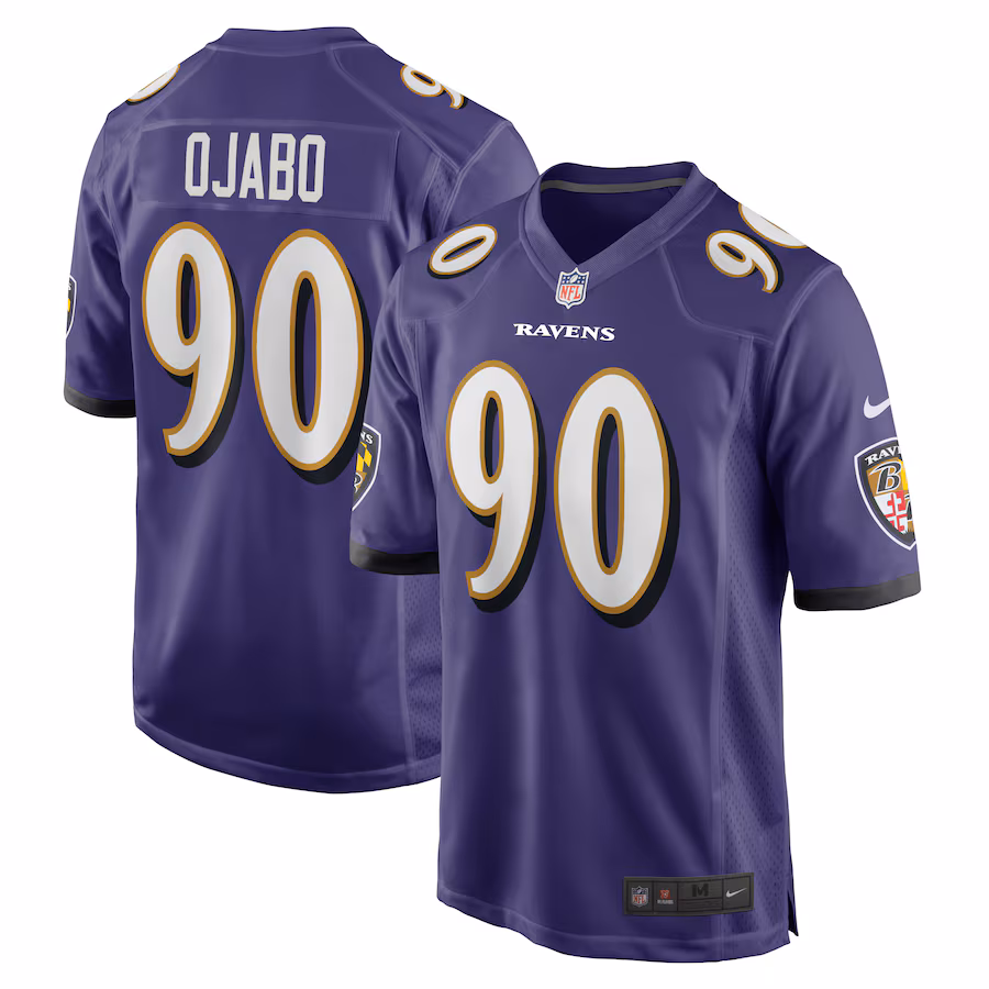Men's Baltimore Ravens David Ojabo Nike Purple Player Game Jersey - Puhuasuan