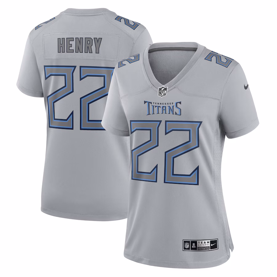 Women's Tennessee Titans Derrick Henry Nike Gray Atmosphere Fashion Game Jersey - Puhuasuan