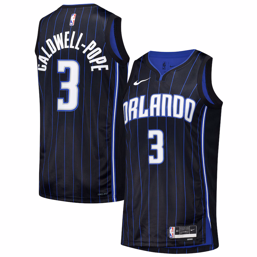 Unisex Orlando Magic Kentavious Caldwell-Pope Nike Black 2024 Offseason Addition Nike Swingman Jersey - Puhuasuan