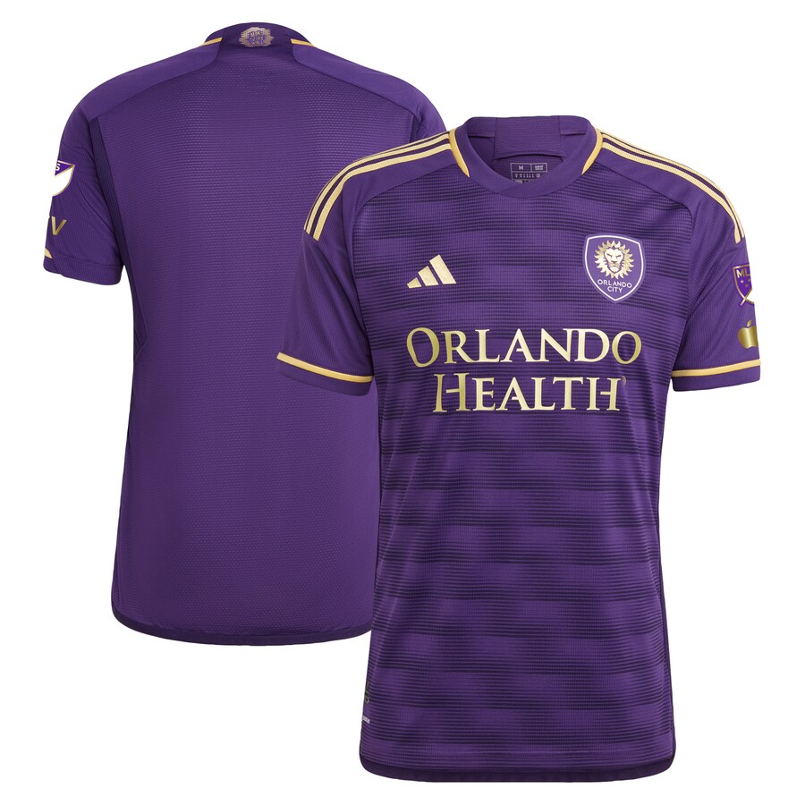 Men's Orlando City SC adidas Purple 2023 The Wall Kit Authentic Jersey - Puhuasuan