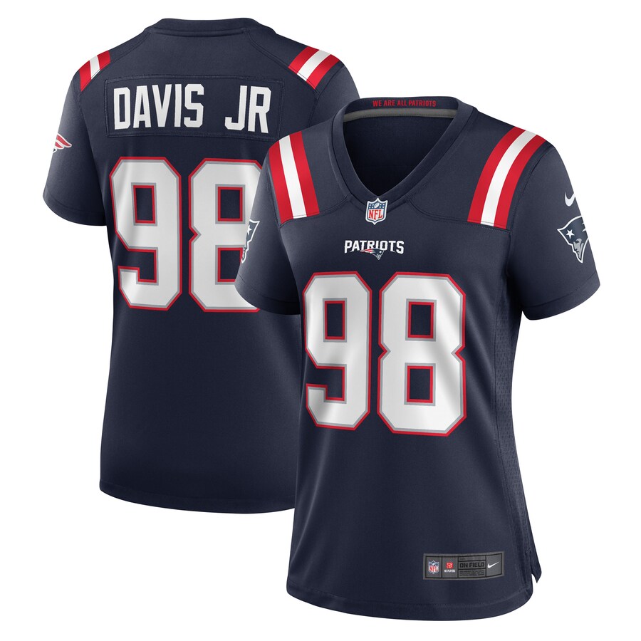 Women's New England Patriots Carl Davis Jr. Nike Navy Game Player Jersey - Puhuasuan