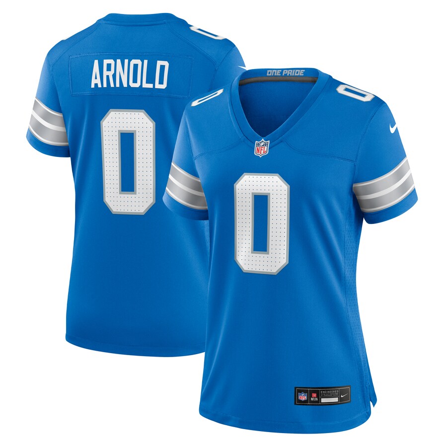 Women's Detroit Lions Terrion Arnold Nike Blue Team Game Jersey - Puhuasuan