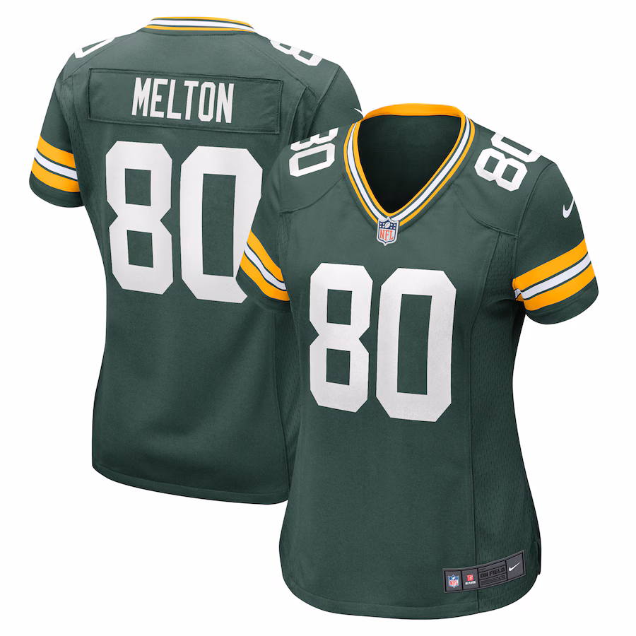 Women's Green Bay Packers Bo Melton Nike Green Home Game Player Jersey - Puhuasuan