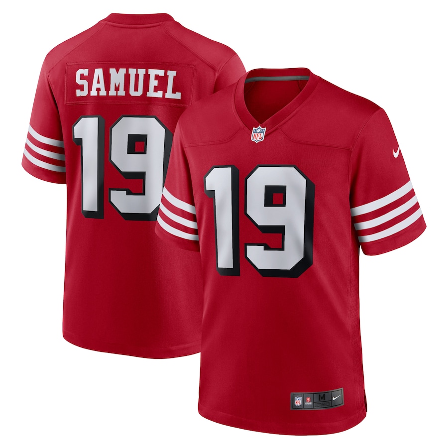 Men's San Francisco 49ers Deebo Samuel Nike Scarlet Alternate Player Game Jersey - Puhuasuan
