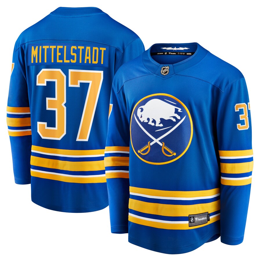 Men's Buffalo Sabres Casey Mittelstadt Fanatics Branded Royal Home Breakaway Player Jersey - Puhuasuan