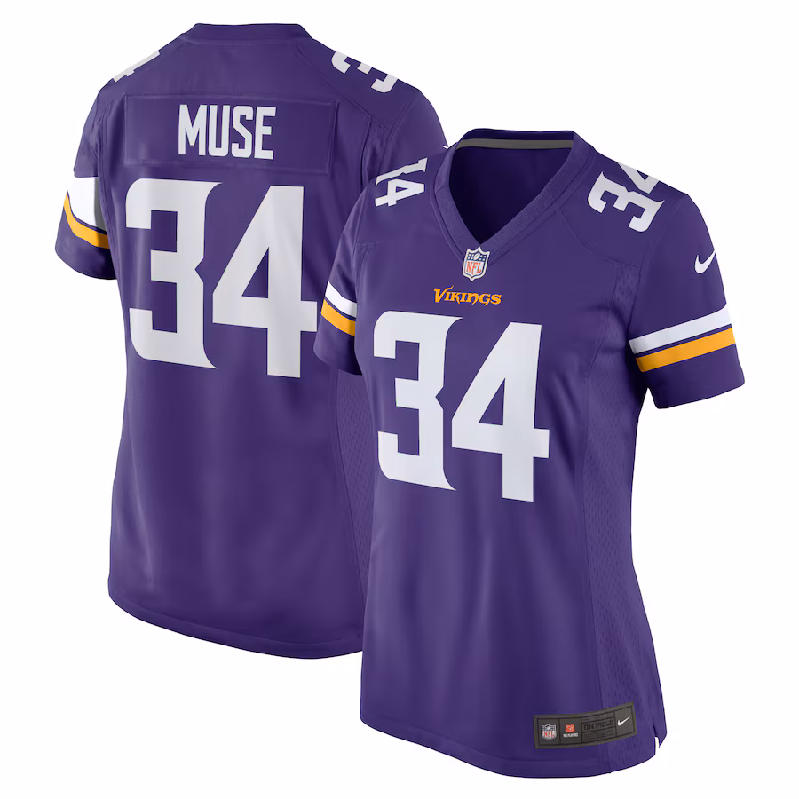 Women's Minnesota Vikings Nick Muse Nike Purple Home Game Player Jersey - Puhuasuan