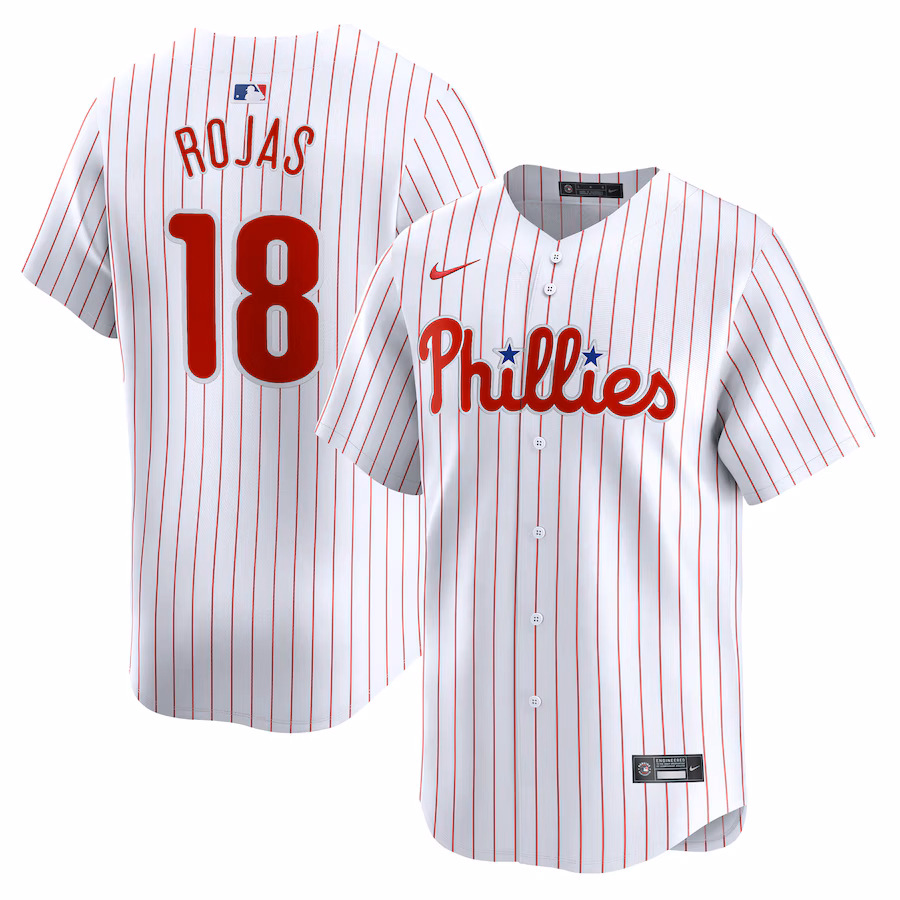 Men's Philadelphia Phillies Johan Rojas Nike White Home Limited Player Jersey - Puhuasuan
