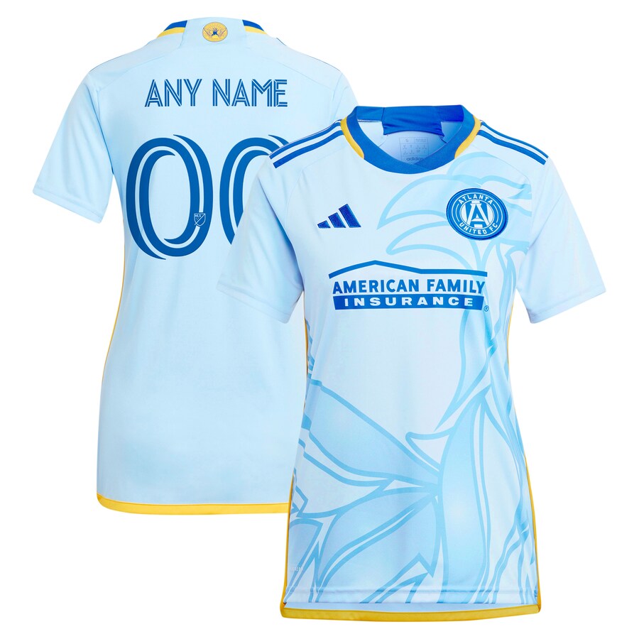Women's Atlanta United FC  adidas Light Blue 2024 The Resurgens Kit Replica Custom Jersey - Puhuasuan