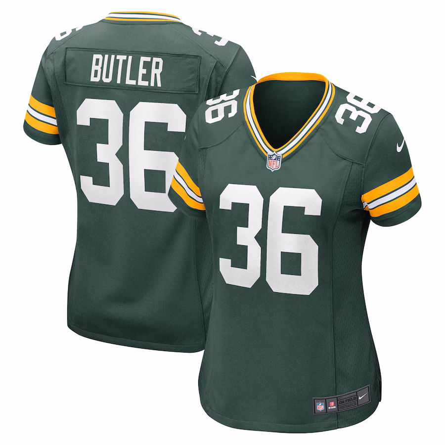 Women's Green Bay Packers LeRoy Butler Nike Green Retired Player Game Jersey - Puhuasuan