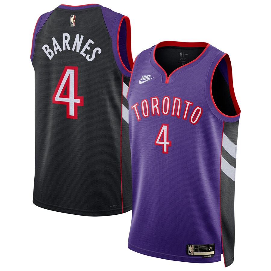 Unisex Toronto Raptors Scottie Barnes Nike Purple 2024/25 Swingman Jersey - Classic Edition - Puhuasuan