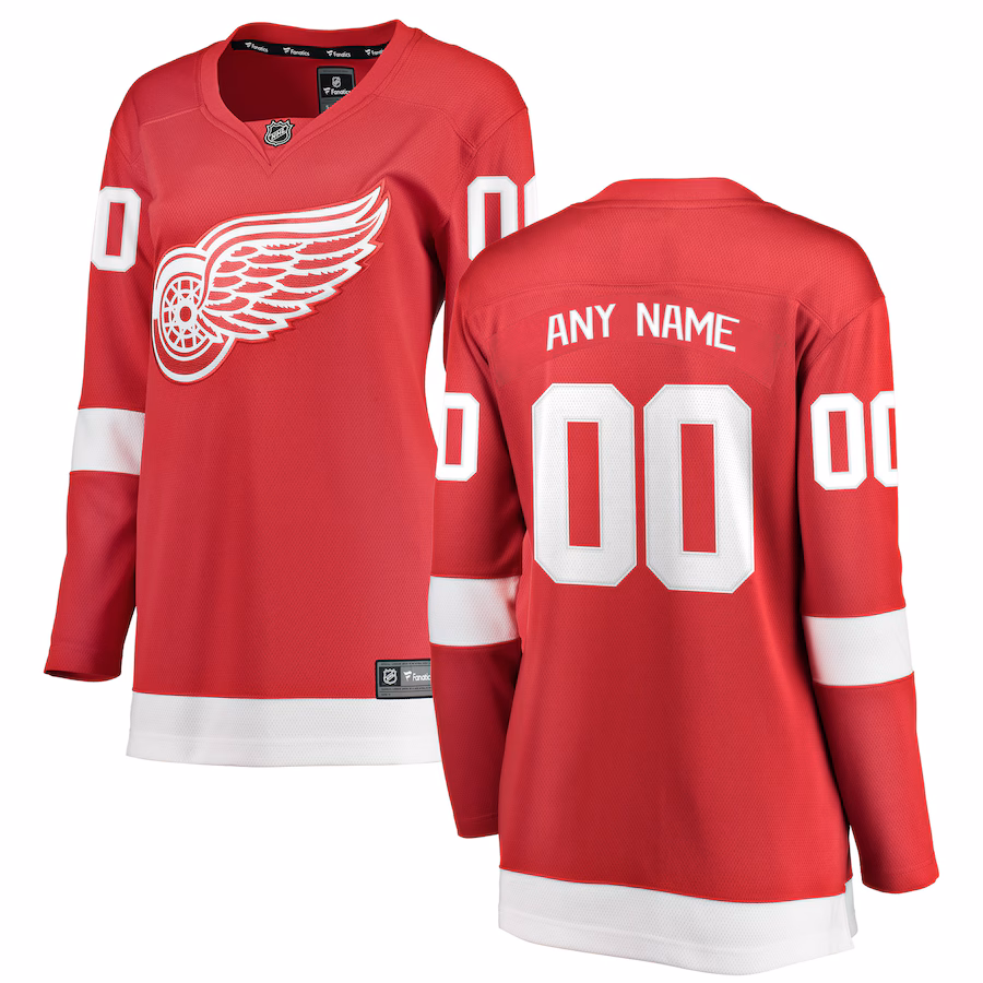 Women's Detroit Red Wings Fanatics Red Home Breakaway Custom Jersey - Puhuasuan