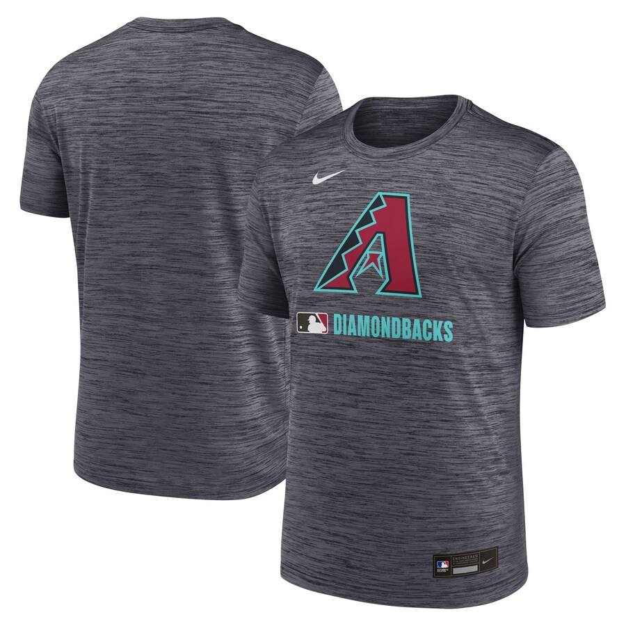 Men's Arizona Diamondbacks Nike Black Authentic Collection Velocity Performance Practice T-Shirt - Puhuasuan