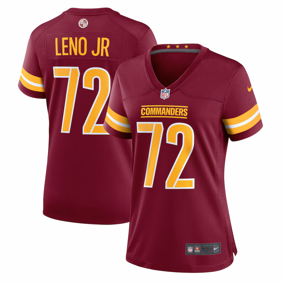 Women's Washington Commanders Charles Leno Jr. Nike Burgundy Home Game Player Jersey - Puhuasuan