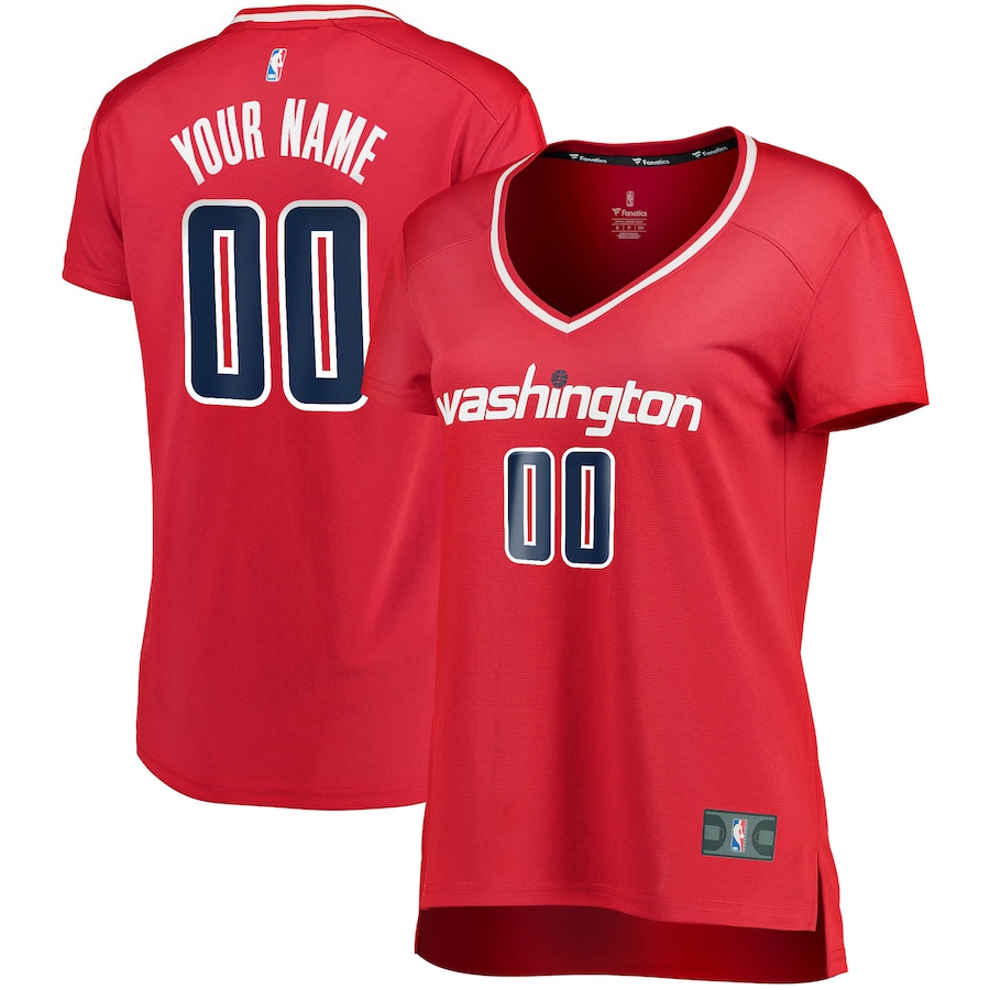 Women's Washington Wizards Fanatics Red Fast Break Custom Jersey - Icon Edition - Puhuasuan