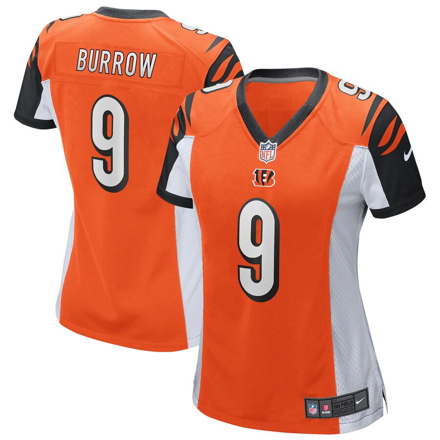 Women's Cincinnati Bengals Joe Burrow Nike Orange Alternate Player Game Jersey - Puhuasuan